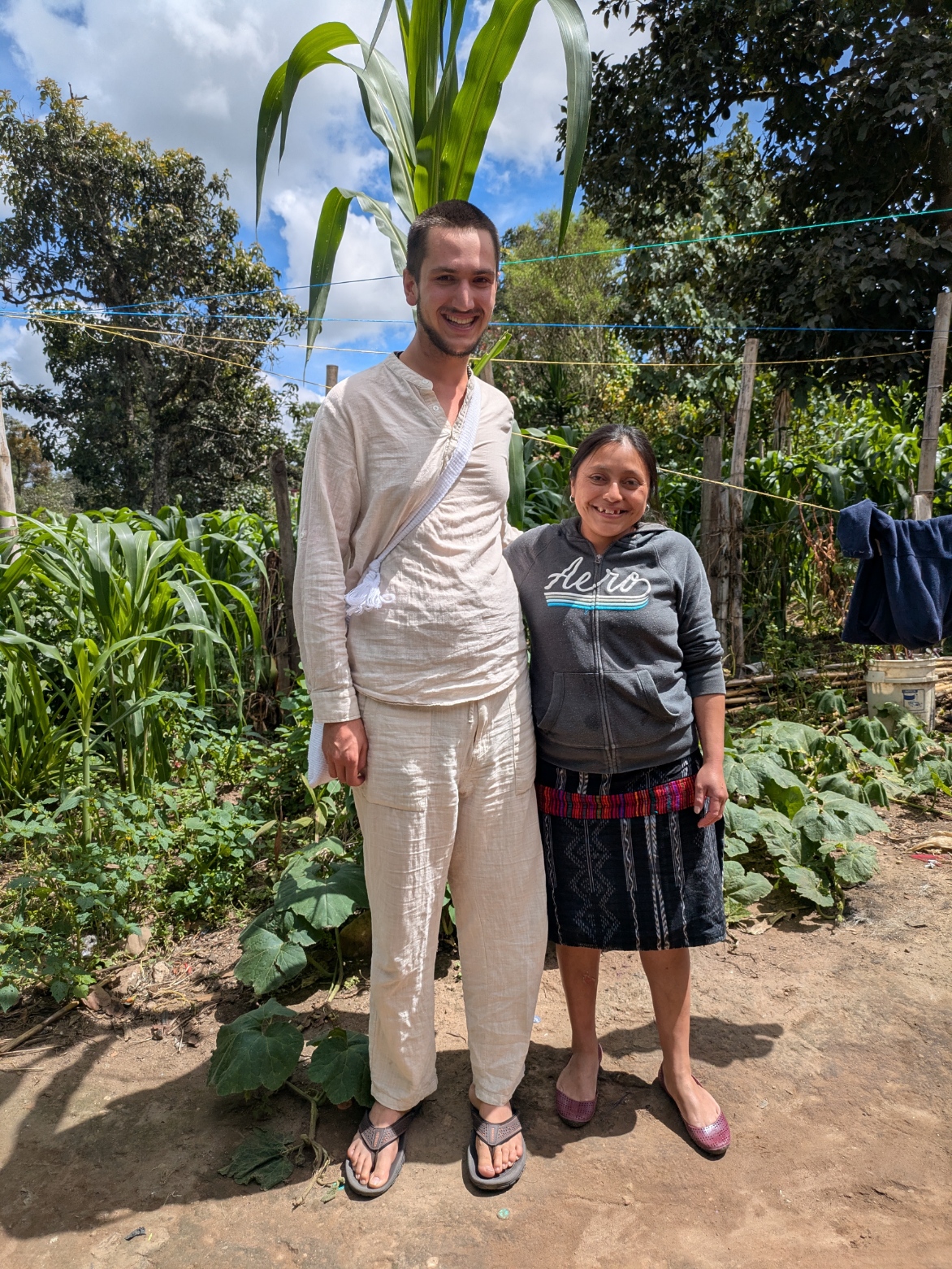 Joshua with a collaborator in Chichicastenango